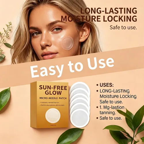 Sun Free Glow Tanning Patches Hidratante Rostro Cuerpo 3 Pzs