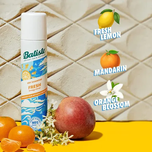 Shampoo Seco En Aerosol Batiste Fresh Breegy Citrus Lavado Sin Agua