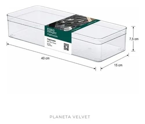 Organizador Modular Acrílico Maquillaje Cubiertos 40x15x7,5