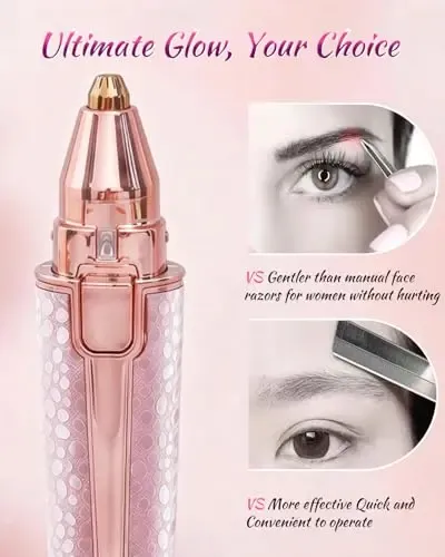 Depiladora Facial Eléctrica Portátil Recargable Cejas 2 En 1