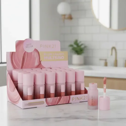 Rubor Líquido Blush Matte Multiuso Para Rostro Labios Pink21