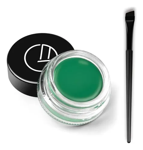 Set Eyeliner En Gel Verde Con Brocha 5.51 Pulgadas