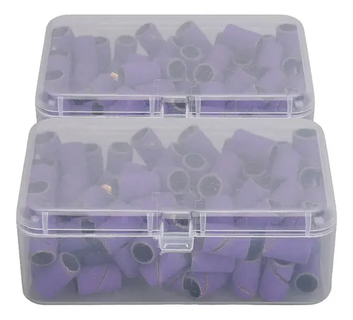 Bandas Lijadoras Moradas, 2 Paquetes For Taladros De Uñas D