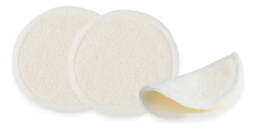 Kitx3 Pads Bambú Eco Reutilizable Limpieza Y Cuidado Facial