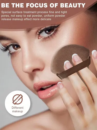 Set De Brochas Y Esponjas De Maquillaje Profesional Wine Red