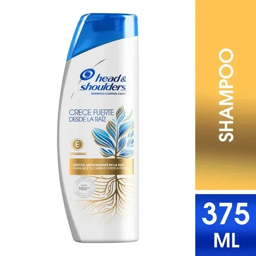 Shampoo Head & Shoulders Crece Fuerte desde la Raíz Control Caspa 375 ml