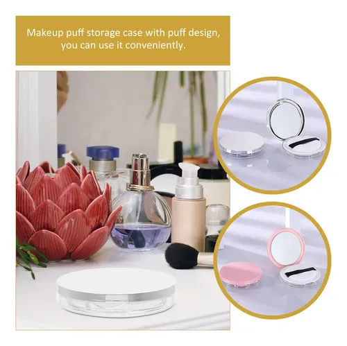 2 Estuches Con Soporte Para Esponjas De Maquillaje