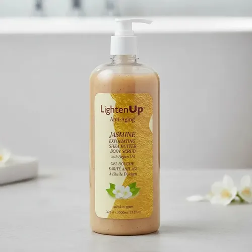 Gel De Ducha Corporal Lightenup Antiedad Jazmín Exfoliante