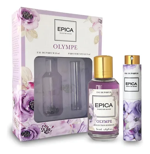Epica Olympe Perfume EDP 50ml + Perfumero 9ml Floral Cítrico Mujer