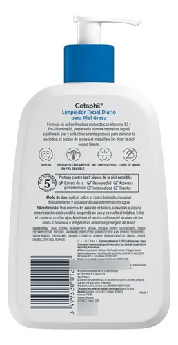 Cetaphil Loción Limpiadora Para Piel Grasa 237 Ml