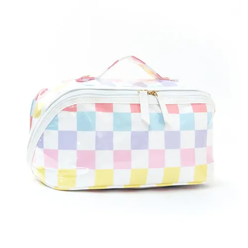 Bolsa De Maquillaje Con Estampado Multicolor Con Cierre Extr