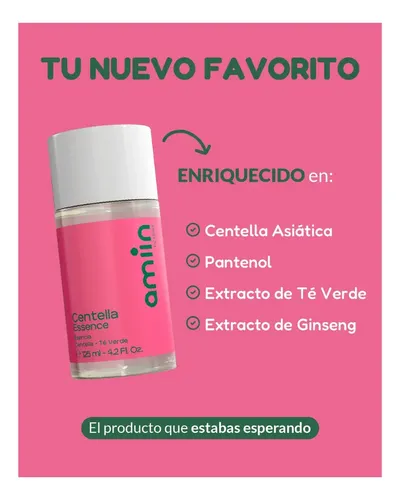 Idraet Amiin Esencia Facial Centella Asiática 125ml Todo Tipo De Piel Día/noche