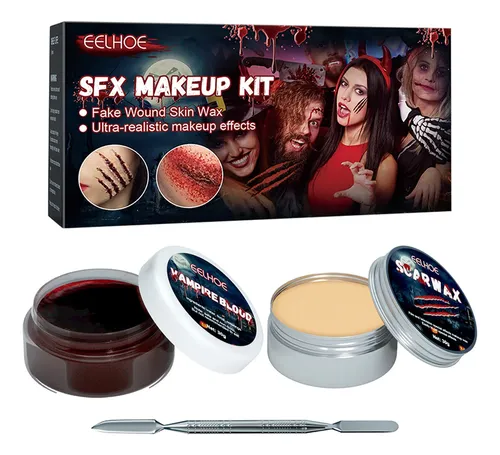 Kit Maquillaje Fx Cera Cicatrices Sangre Falsa