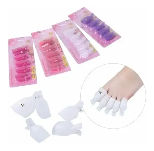 Kit Removedor Uv Broches Toallitas Uñas Pies Manos Economico