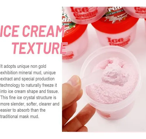 Mascarilla Facial De Arcilla Con Extracto De Fresa Y Leche