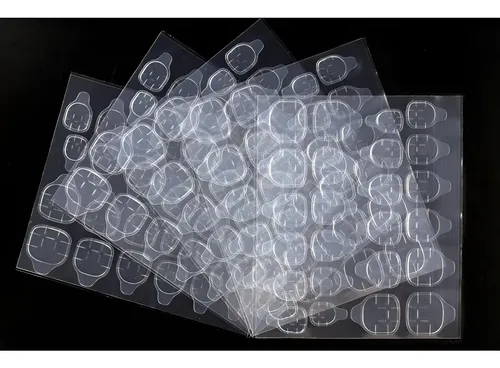 5 Planchas Adhesivo Bifaz Para Pres On Nails Uñas Postizas