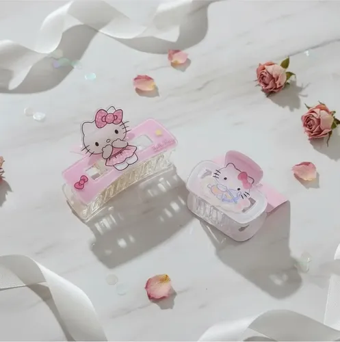Pack De 2 Broches Para Pelo Hello Kitty Sanrio Shein