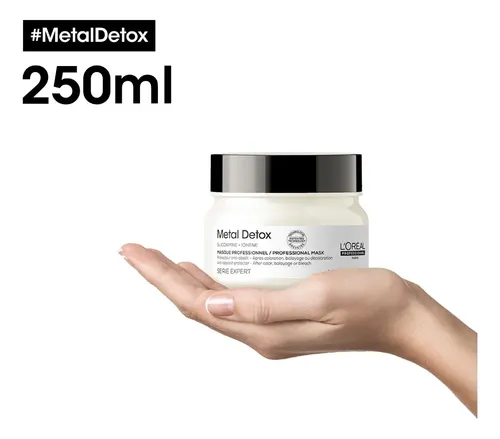 Máscara Metal Detox Serie Expert L’oréal Professionnel 250ml