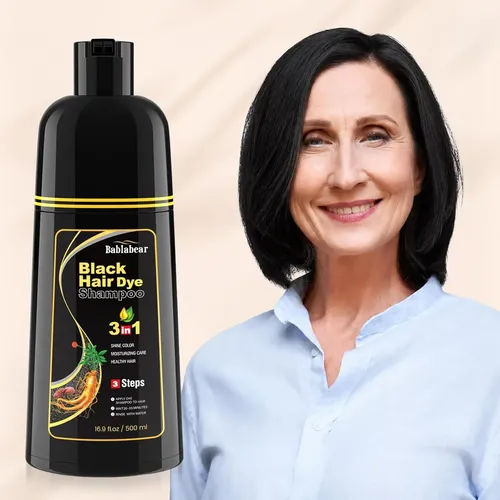 Champú Para Teñir El Cabello Negro 3 En 1