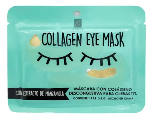 Parches Mascarilla Con Colágeno Contorno De Ojos Ojeras Tipo de piel Gold