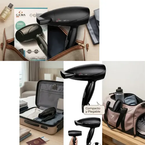 Secador De Pelo Ga.ma Italy Eolic Travel Plegable 1600w