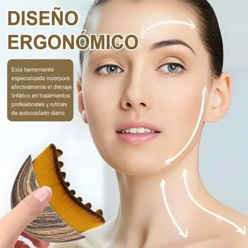 Cepillo Facial Masajeador Drenaje Linfático Con Estuche