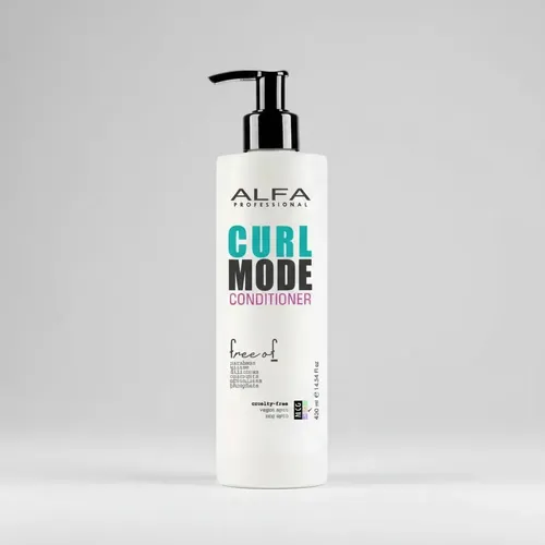Acondicionador rulos CURL MODE ALFA FREE OF apto método curly anti frizz hidratante 430 ml