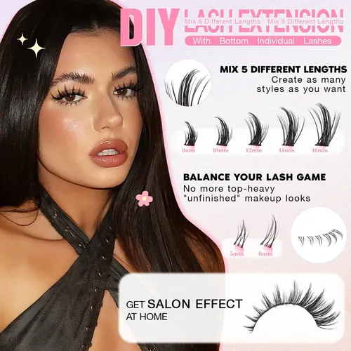 Wispy Lash Clusters Kit Venus Invisible Band Eyelash