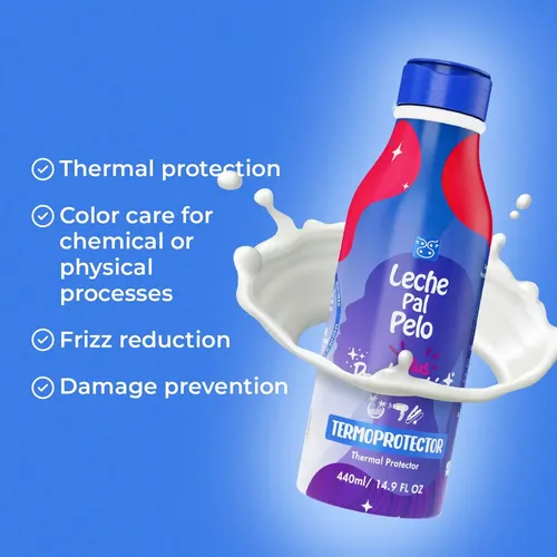 Crema Capilar Leche Pal Pelo 440ml Protector Térmico Aloe Ve