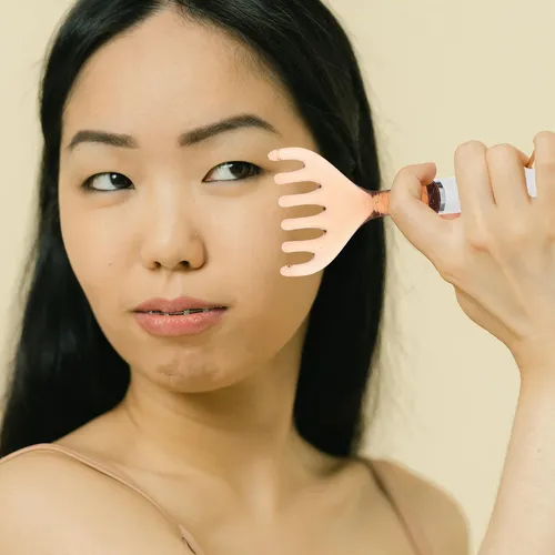 Masajeador De Dedos Y Cuero Cabelludo Con Gua Sha Para Espal