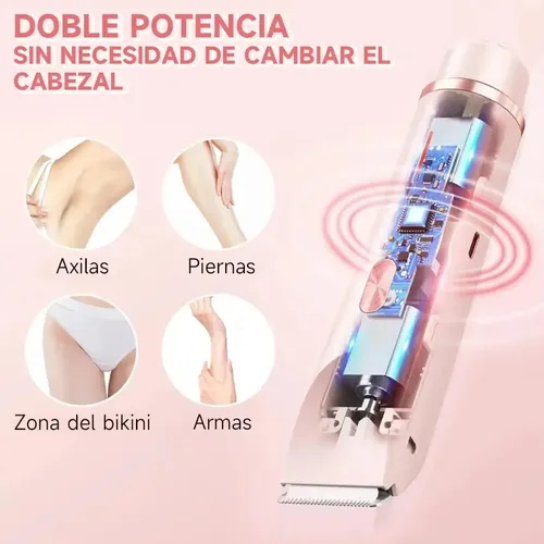 (–depiladora De Bikini Para Mujer Electrica Doble Cabeza #