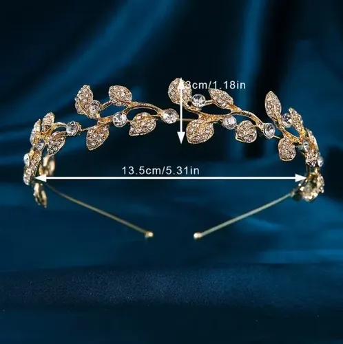 Diadema De Aleación Con Hoja Para Mujer