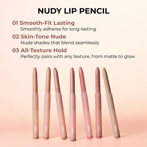 Lápiz Delineador Bbia Nudy Lip Pencil 02 Nudy Salmon