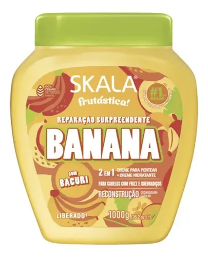 Skala Crema Peinar Banana Kit Shampoo+acondicionador+mascara