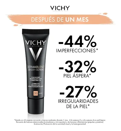 Vichy Dermablend Corrector 3d De Manchas Varios Tonos X 30ml