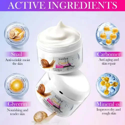 Crema Facial De Colágeno Con Baba De Caracol Antiarrugas 50g Momento De Aplicación Día/noche Tipo De Piel Todo Tipo De Piel