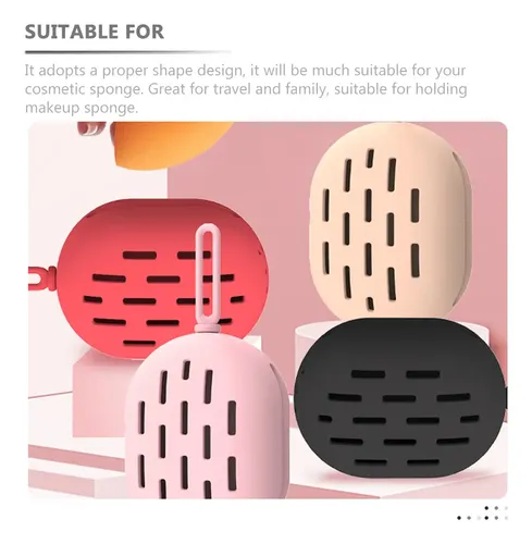 Soporte Para Esponjas De Maquillaje, Portátil, Silicona