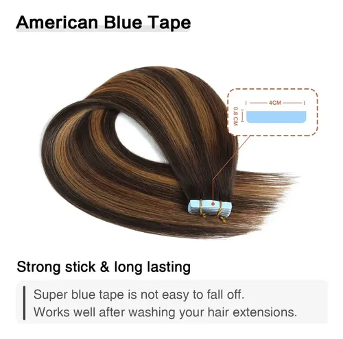 Extensiones De Cabello Con Cinta Adhesiva Suyya Balayage Dar