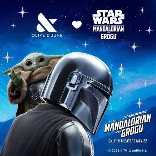 Uñas Press-on Star Wars Mandalorian Grogu French Short Round
