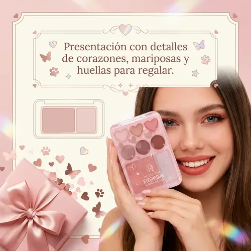 Debby Rose Eyeshadows Sombra De Ojos De 8 Colores 12g