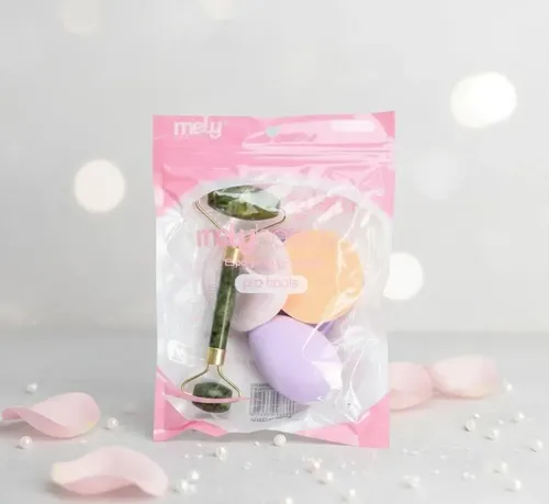 Set De Esponjas De Maquillaje Y Masajeador Facial Skincare Sin Eleccion De Color