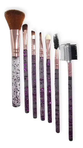 Set Brochas X6 Mayorista Pinceles 7 Piezas Maquillaje