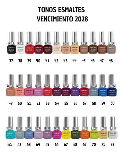 Kit Manicuria Semipermanente Charm Limit X 12 Gel Uv Led Uña