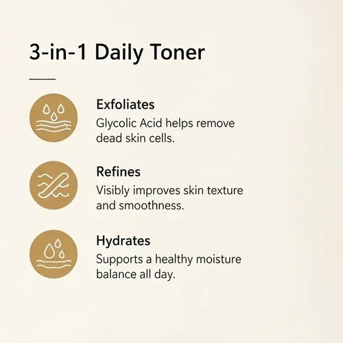 Tónico Exfoliante Con Ácido Glicólico Al 7% Aha, Refinador D