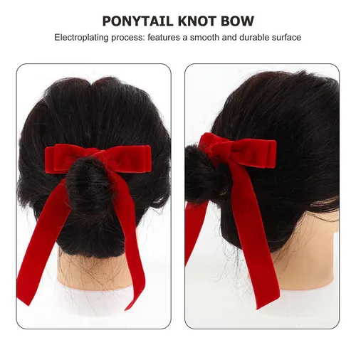 3 Lazos Rojos Para El Pelo, Cintas, Horquillas Para El Pelo,