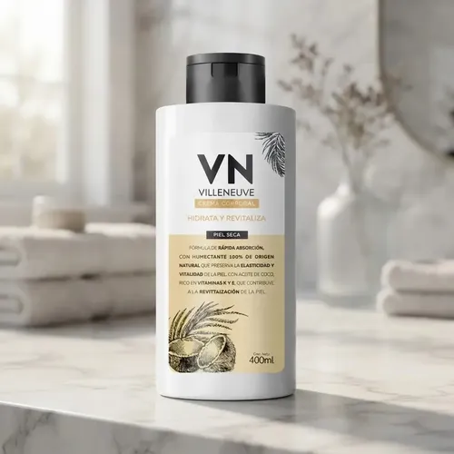 Crema Corporal Villeneuve Piel Seca 400 Ml Fragancia Coco