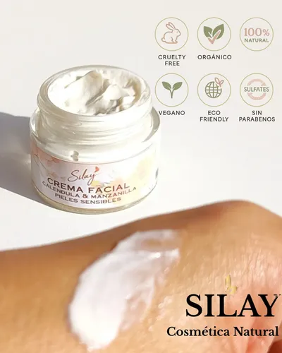 Crema Natural Calendula Y Manzanilla Silay Piel Sensible