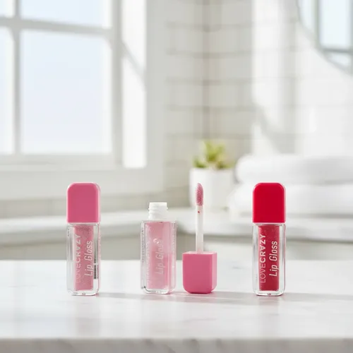 Lip Gloss Saborizado Love Crazy 8ml 3 Unidades
