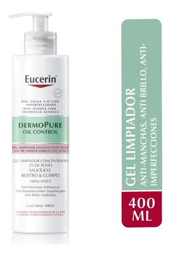 Gel Limpiador Concentrado Eucerin DermoPure Triple Effect 400 ml