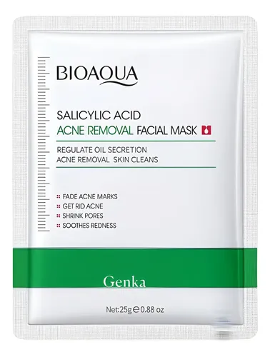 Mascarilla Facial Ácido Salicilico Para Acne 25g Bioaqua
